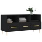 vidaXL Mobile Porta TV Nero 102x36x50 cm in Legno Multistrato