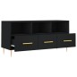 vidaXL Mobile Porta TV Nero 102x36x50 cm in Legno Multistrato
