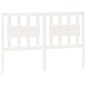 Testiera per Letto Bianca 125,5x4x100 cm Legno Massello di Pino Testiera per Letto Bianca 125,5x4x100 cm Legno Massello di Pino