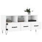 vidaXL Mobile Porta TV Bianco 102x36x50 cm in Legno Multistrato vidaXL Mobile Porta TV Bianco 102x36x50 cm in Legno Multistrato