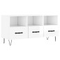 vidaXL Mobile Porta TV Bianco Lucido 102x36x50 cm in Legno Multistrato vidaXL Mobile Porta TV Bianco Lucido 102x36x50 cm in Legno Multistrato