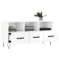 vidaXL Mobile Porta TV Bianco Lucido 102x36x50 cm in Legno Multistrato vidaXL Mobile Porta TV Bianco Lucido 102x36x50 cm in Legno Multistrato
