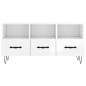 vidaXL Mobile Porta TV Bianco Lucido 102x36x50 cm in Legno Multistrato vidaXL Mobile Porta TV Bianco Lucido 102x36x50 cm in Legno Multistrato