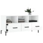 vidaXL Mobile Porta TV Bianco Lucido 102x36x50 cm in Legno Multistrato vidaXL Mobile Porta TV Bianco Lucido 102x36x50 cm in Legno Multistrato