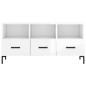 vidaXL Mobile Porta TV Bianco Lucido 102x36x50 cm in Legno Multistrato vidaXL Mobile Porta TV Bianco Lucido 102x36x50 cm in Legno Multistrato