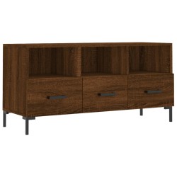 vidaXL Mobile TV Rovere Marrone 102x36x50 cm in Legno Multistrato