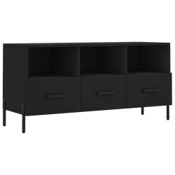 vidaXL Mobile Porta TV Nero 102x36x50 cm in Legno Multistrato