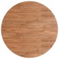 Piano Tavolo Rotondo Marrone Chiaro Ø70x1,5 cm Rovere Trattato Piano Tavolo Rotondo Marrone Chiaro Ø70x1,5 cm Rovere Trattato