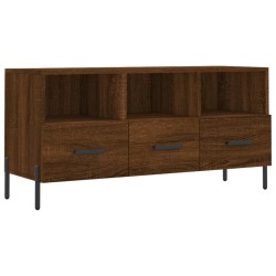 vidaXL Mobile TV Rovere Marrone 102x36x50 cm in Legno Multistrato