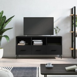 vidaXL Mobile Porta TV Nero 102x36x50 cm in Legno Multistrato