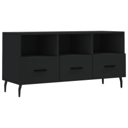 vidaXL Mobile Porta TV Nero 102x36x50 cm in Legno Multistrato
