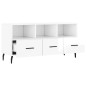 vidaXL Mobile Porta TV Bianco Lucido 102x36x50 cm in Legno Multistrato vidaXL Mobile Porta TV Bianco Lucido 102x36x50 cm in Legno Multistrato