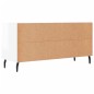 vidaXL Mobile Porta TV Bianco Lucido 102x36x50 cm in Legno Multistrato vidaXL Mobile Porta TV Bianco Lucido 102x36x50 cm in Legno Multistrato