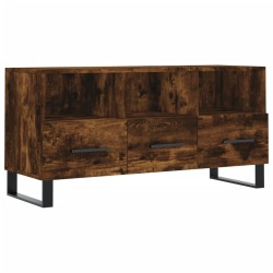 vidaXL Mobile Porta TV Rovere Fumo 102x36x50 cm in Legno Multistrato