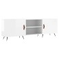 vidaXL Mobile Porta TV Bianco Lucido 150x30x50 cm in Legno Multistrato vidaXL Mobile Porta TV Bianco Lucido 150x30x50 cm in Legno Multistrato