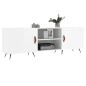 vidaXL Mobile Porta TV Bianco Lucido 150x30x50 cm in Legno Multistrato vidaXL Mobile Porta TV Bianco Lucido 150x30x50 cm in Legno Multistrato