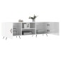 vidaXL Mobile Porta TV Bianco Lucido 150x30x50 cm in Legno Multistrato vidaXL Mobile Porta TV Bianco Lucido 150x30x50 cm in Legno Multistrato