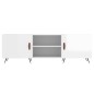 vidaXL Mobile Porta TV Bianco Lucido 150x30x50 cm in Legno Multistrato vidaXL Mobile Porta TV Bianco Lucido 150x30x50 cm in Legno Multistrato
