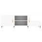 vidaXL Mobile Porta TV Bianco Lucido 150x30x50 cm in Legno Multistrato vidaXL Mobile Porta TV Bianco Lucido 150x30x50 cm in Legno Multistrato