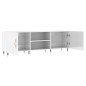 vidaXL Mobile Porta TV Bianco Lucido 150x30x50 cm in Legno Multistrato vidaXL Mobile Porta TV Bianco Lucido 150x30x50 cm in Legno Multistrato
