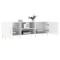 vidaXL Mobile Porta TV Bianco Lucido 150x30x50 cm in Legno Multistrato vidaXL Mobile Porta TV Bianco Lucido 150x30x50 cm in Legno Multistrato