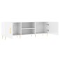 vidaXL Mobile Porta TV Bianco Lucido 150x30x50 cm in Legno Multistrato vidaXL Mobile Porta TV Bianco Lucido 150x30x50 cm in Legno Multistrato