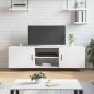 vidaXL Mobile Porta TV Bianco 150x30x50 cm in Legno Multistrato vidaXL Mobile Porta TV Bianco 150x30x50 cm in Legno Multistrato