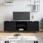 vidaXL Mobile Porta TV Nero 150x30x50 cm in Legno Multistrato vidaXL Mobile Porta TV Nero 150x30x50 cm in Legno Multistrato