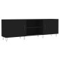 vidaXL Mobile Porta TV Nero 150x30x50 cm in Legno Multistrato vidaXL Mobile Porta TV Nero 150x30x50 cm in Legno Multistrato