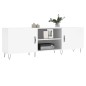 vidaXL Mobile Porta TV Bianco Lucido 150x30x50 cm in Legno Multistrato vidaXL Mobile Porta TV Bianco Lucido 150x30x50 cm in Legno Multistrato