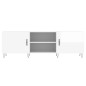 vidaXL Mobile Porta TV Bianco Lucido 150x30x50 cm in Legno Multistrato vidaXL Mobile Porta TV Bianco Lucido 150x30x50 cm in Legno Multistrato