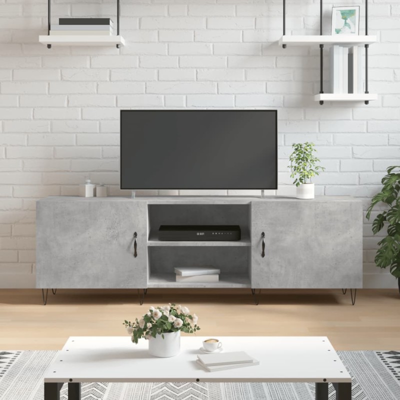 vidaXL Mobile Porta TV Grigio Cemento 150x30x50cm in Legno Multistrato vidaXL Mobile Porta TV Grigio Cemento 150x30x50cm in Legno Multistrato