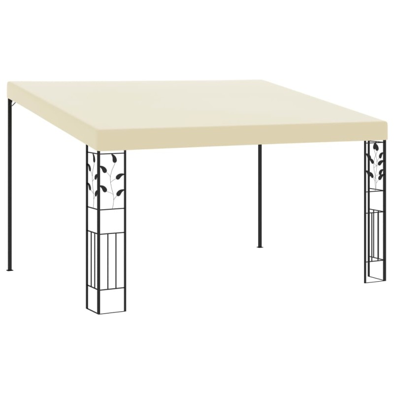 Gazebo a Parete 4x3x2,5 m Crema Gazebo a Parete 4x3x2,5 m Crema