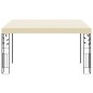 Gazebo a Parete 4x3x2,5 m Crema Gazebo a Parete 4x3x2,5 m Crema