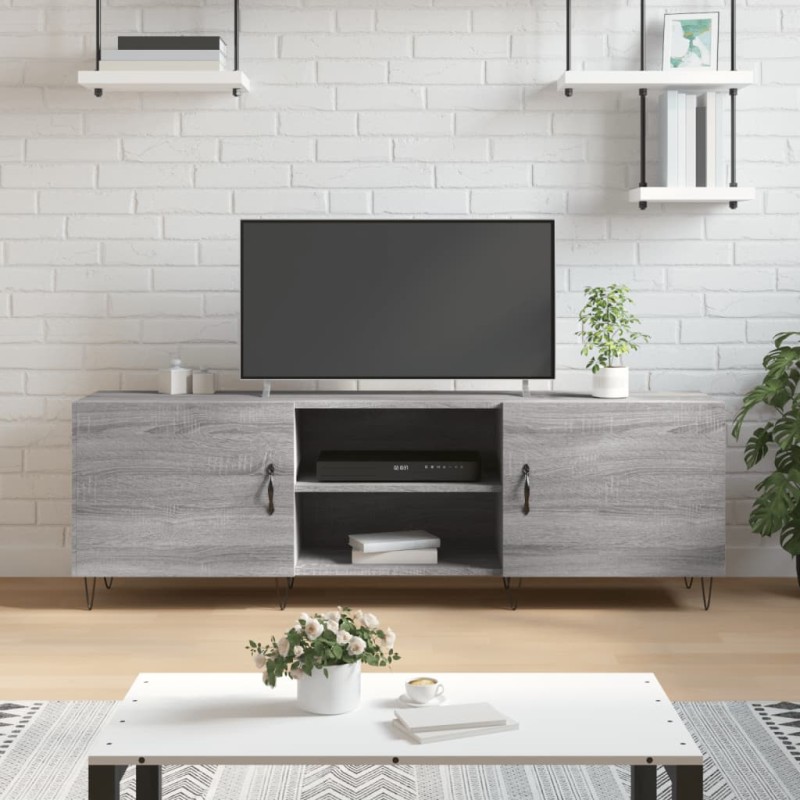 vidaXL Mobile Porta TV Grigio Sonoma 150x30x50 cm in Legno Multistrato vidaXL Mobile Porta TV Grigio Sonoma 150x30x50 cm in Legno Multistrato