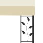 Gazebo a Parete 4x3x2,5 m Crema Gazebo a Parete 4x3x2,5 m Crema