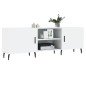 vidaXL Mobile Porta TV Bianco Lucido 150x30x50 cm in Legno Multistrato vidaXL Mobile Porta TV Bianco Lucido 150x30x50 cm in Legno Multistrato