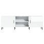 vidaXL Mobile Porta TV Bianco Lucido 150x30x50 cm in Legno Multistrato vidaXL Mobile Porta TV Bianco Lucido 150x30x50 cm in Legno Multistrato