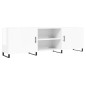 vidaXL Mobile Porta TV Bianco Lucido 150x30x50 cm in Legno Multistrato