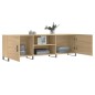 vidaXL Mobile Porta TV Rovere Sonoma 150x30x50 cm in Legno Multistrato