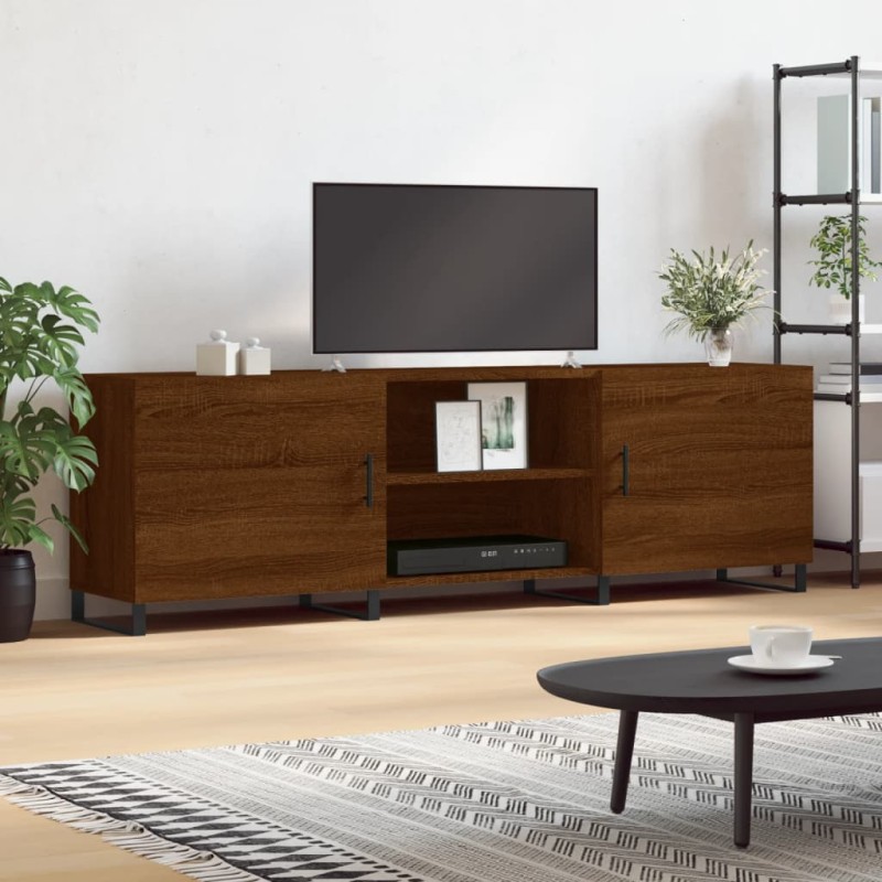 vidaXL Mobile Porta TV Rovere Marrone 150x30x50cm in Legno Multistrato vidaXL Mobile Porta TV Rovere Marrone 150x30x50cm in Legno Multistrato