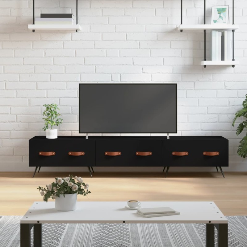 vidaXL Mobile Porta TV Nero 150x36x30 cm in Legno Multistrato vidaXL Mobile Porta TV Nero 150x36x30 cm in Legno Multistrato