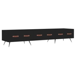 vidaXL Mobile Porta TV Nero 150x36x30 cm in Legno Multistrato