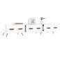 vidaXL Mobile Porta TV Bianco Lucido 150x36x30 cm in Legno Multistrato vidaXL Mobile Porta TV Bianco Lucido 150x36x30 cm in Legno Multistrato