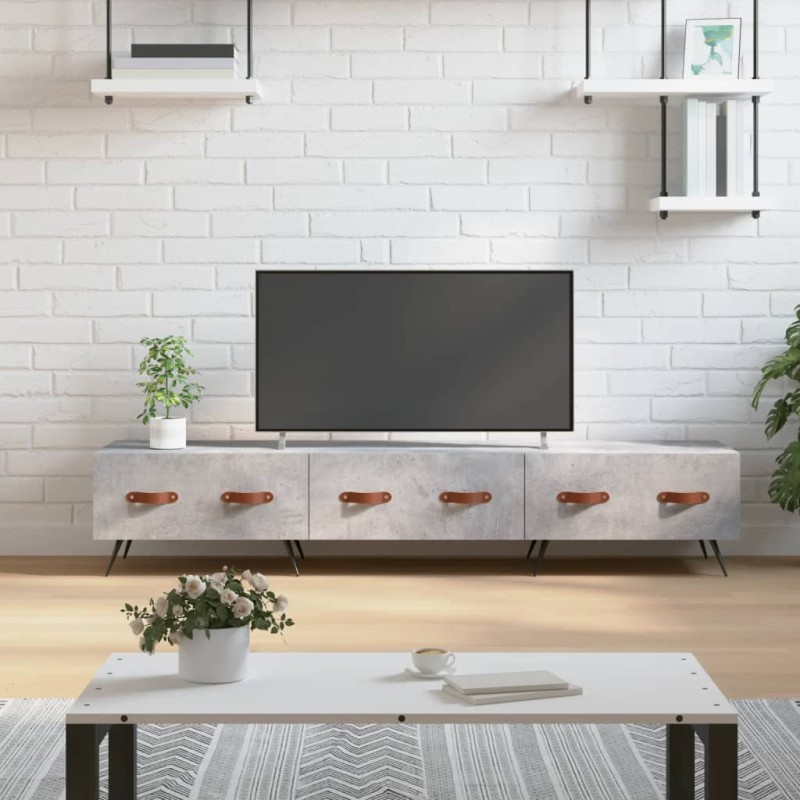 vidaXL Mobile Porta TV Grigio Cemento 150x36x30 cm Legno Multistrato vidaXL Mobile Porta TV Grigio Cemento 150x36x30 cm Legno Multistrato