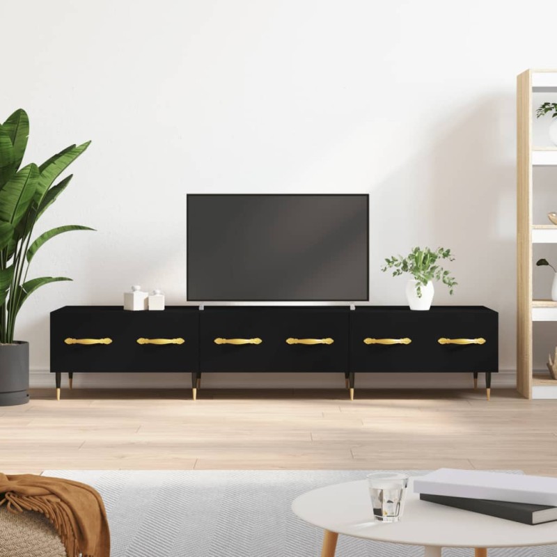 vidaXL Mobile Porta TV Nero 150x36x30 cm in Legno Multistrato vidaXL Mobile Porta TV Nero 150x36x30 cm in Legno Multistrato