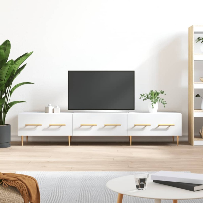 vidaXL Mobile Porta TV Bianco 150x36x30 cm in Legno Multistrato vidaXL Mobile Porta TV Bianco 150x36x30 cm in Legno Multistrato