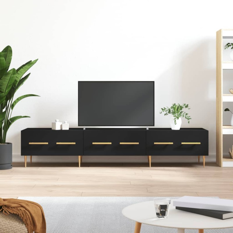 vidaXL Mobile Porta TV Nero 150x36x30 cm in Legno Multistrato vidaXL Mobile Porta TV Nero 150x36x30 cm in Legno Multistrato