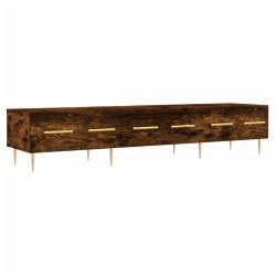 vidaXL Mobile Porta TV Rovere Fumo 150x36x30 cm in Legno Multistrato