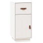 Credenza Bianca 34x40x75 cm in Legno Massello di Pino Credenza Bianca 34x40x75 cm in Legno Massello di Pino
